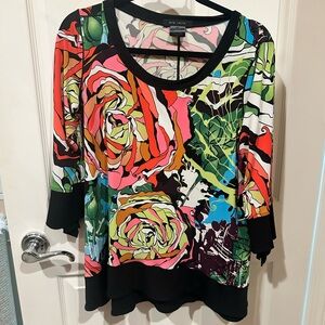 Eva Varro Women's Floral Top - Multicolor